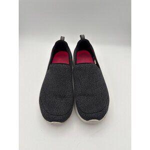 Skechers Womens Go Walk Black Slip-On Shoes Size 7.5